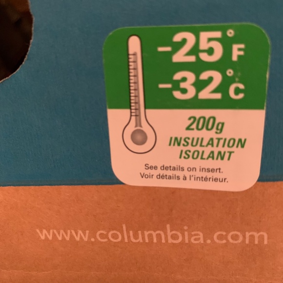 Columbia Powderbug Plus Youth Boots Black / Grey Size 6 - Picture 12 of 12